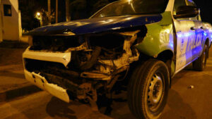 patrullero destruido bonaerense