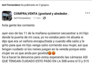intento secuestro menor