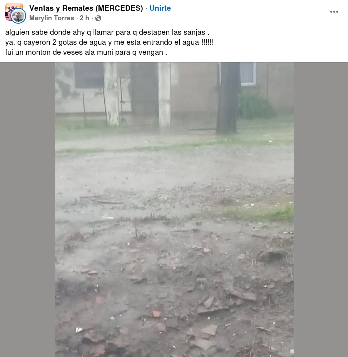 lluvia anegamientos